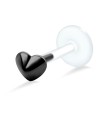 Arrow Heart Labrets Push-in LA-239